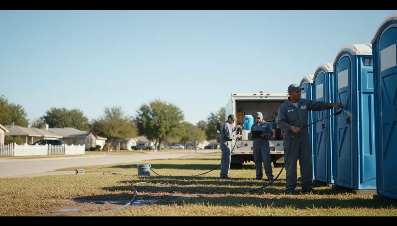 Long-Term Portable Toilet Rental in Oakhurst, TX near me